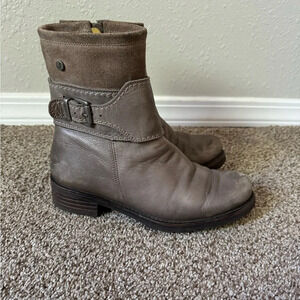 Jafa 489 Cactus Ankle Boots Size 38 Taupe Leather Sundance